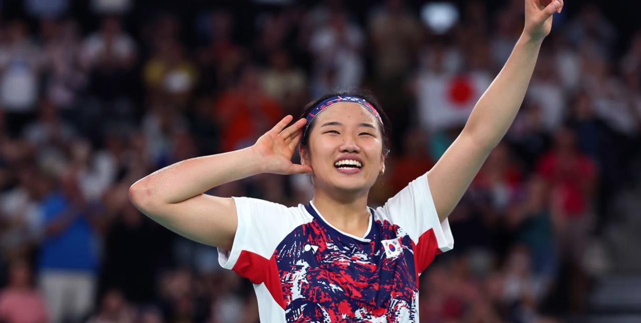 #羽毛球#
2025年日本羽毛球公开赛中，女子世界排名第一安洗莹战胜同胞金佳恩晋