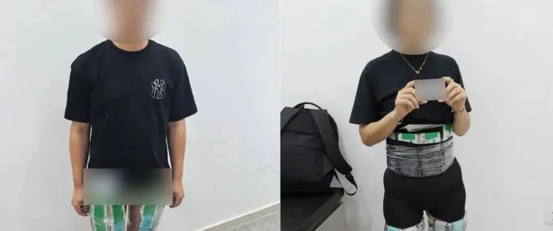 《男女结伴绑藏102台旧手机进境 女子逃避监管弃子遭海关拦截》