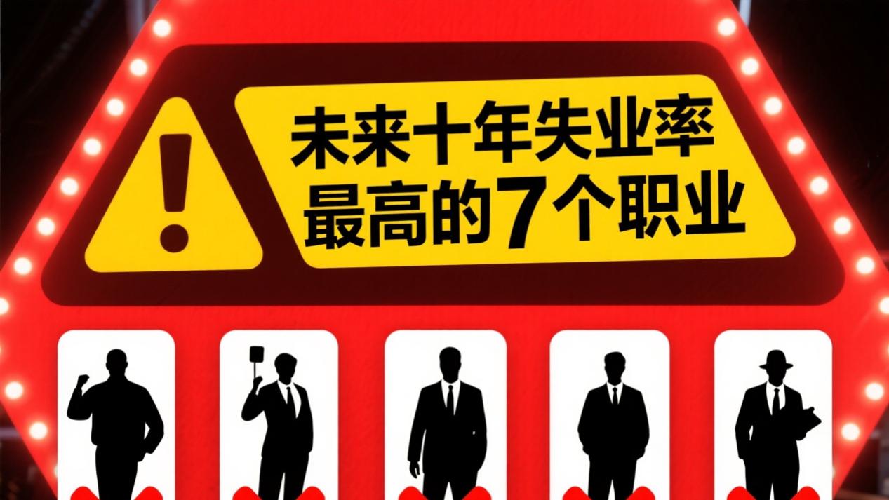 未来十年失业率最高的七个职业！