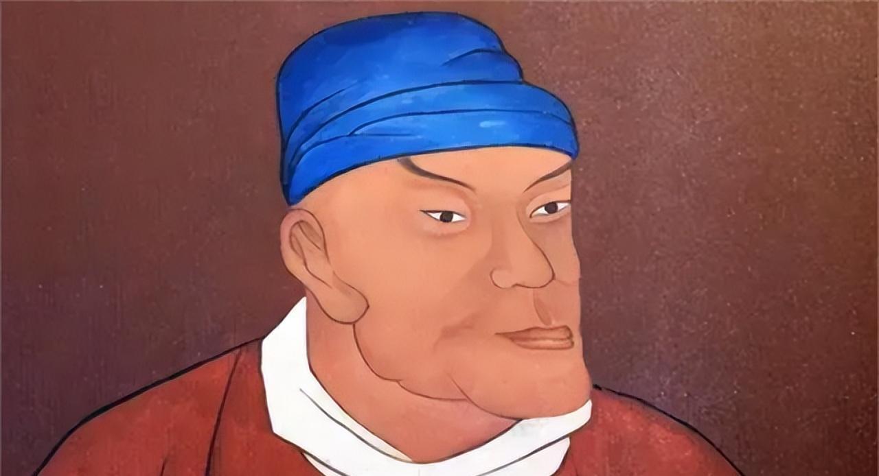 洪武年间，朱元璋让人给自己画像。袁画师被请了过来。他在面前放下一张矮几，双膝跪在