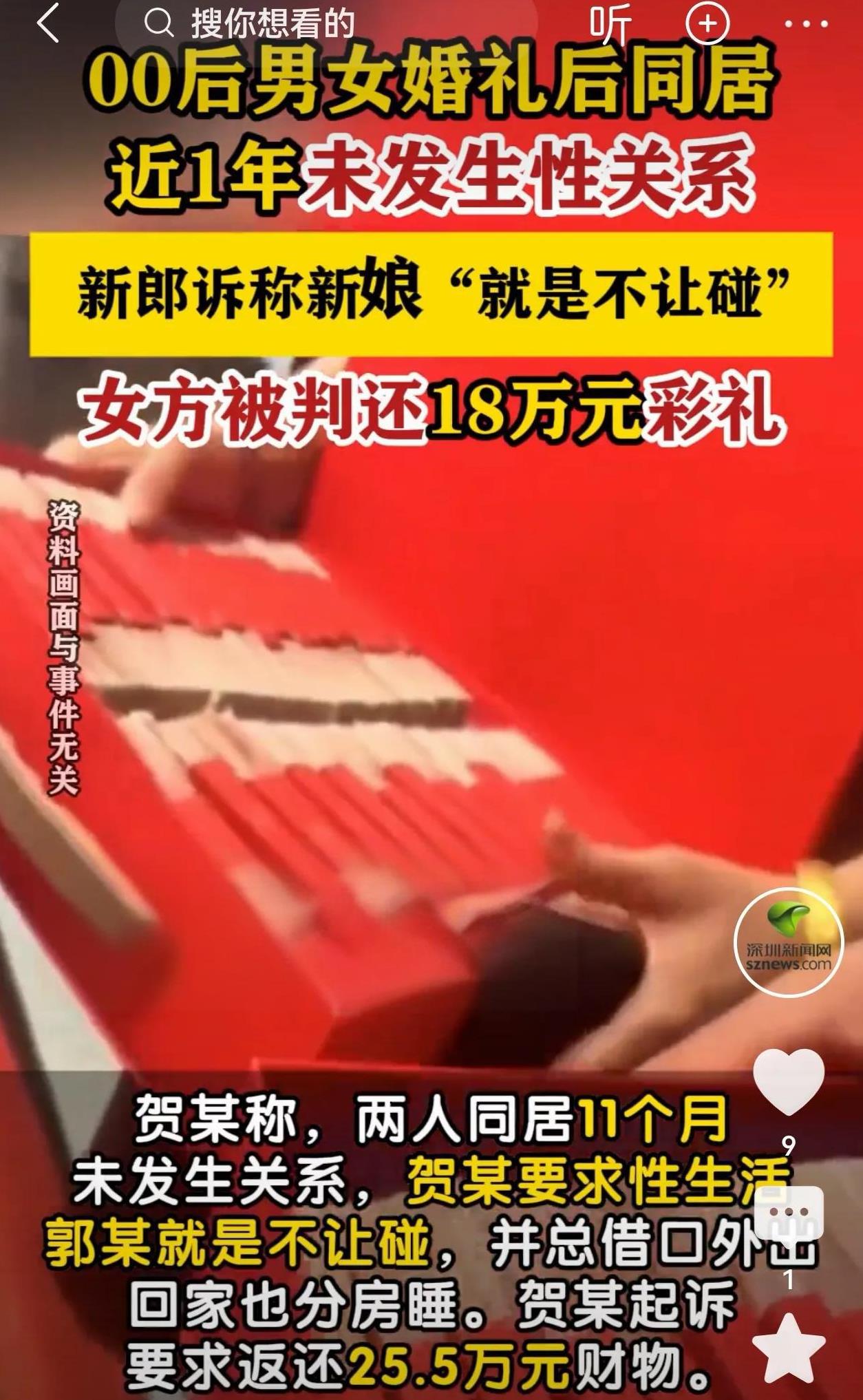 河北，21岁男孩和19岁女孩，经人介绍后订婚，男方支付20.4万彩礼，花2140