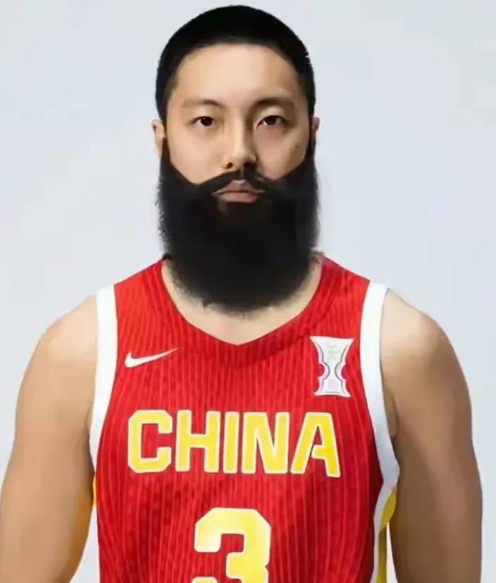 不知道为什么，这张图片让我想起一个人！
不是哈登，而是
#胡明轩# #中国男篮#