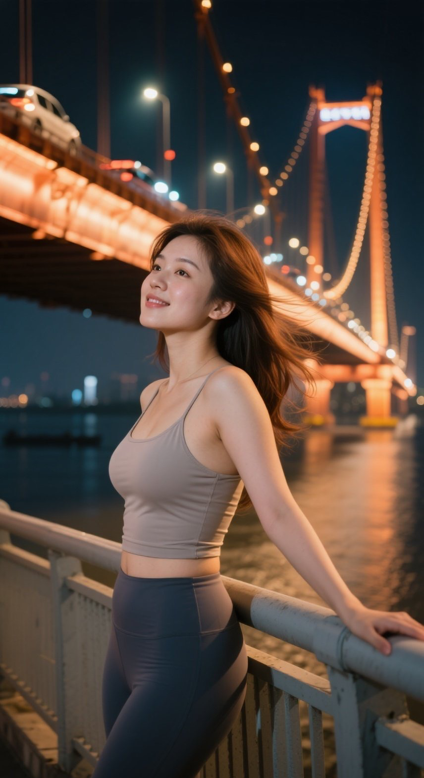 美眉挥汗如雨后，曲线初露小性感