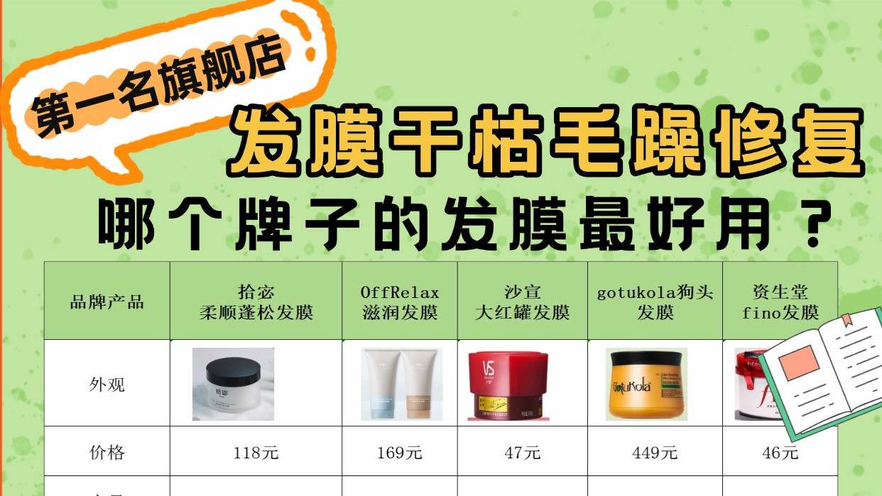 哪个牌子的发膜最好用？发膜干枯毛躁修复第一名旗舰店！顺到打滑