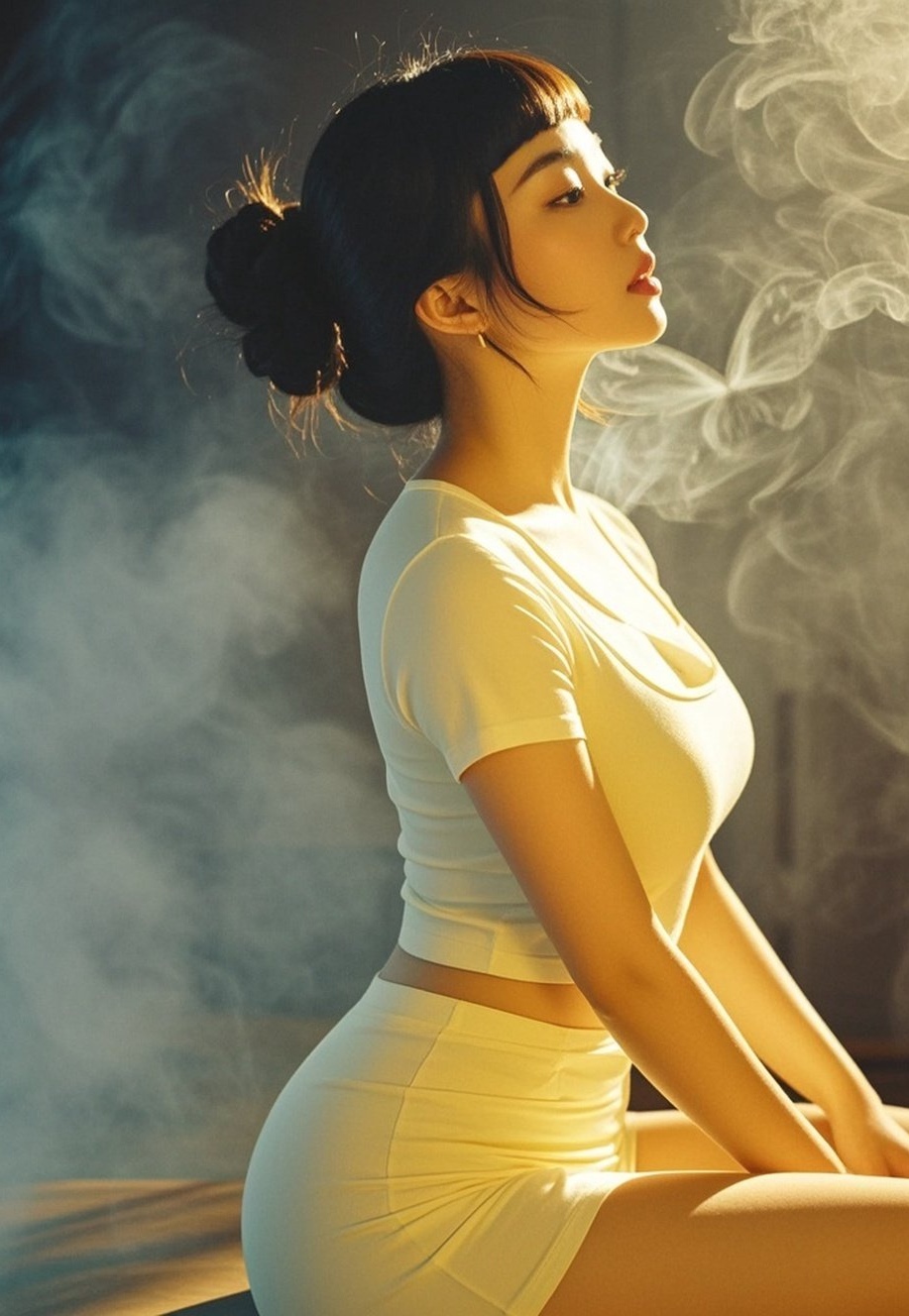美艳佳人真丝诱惑，凹凸曲线令人过目难忘