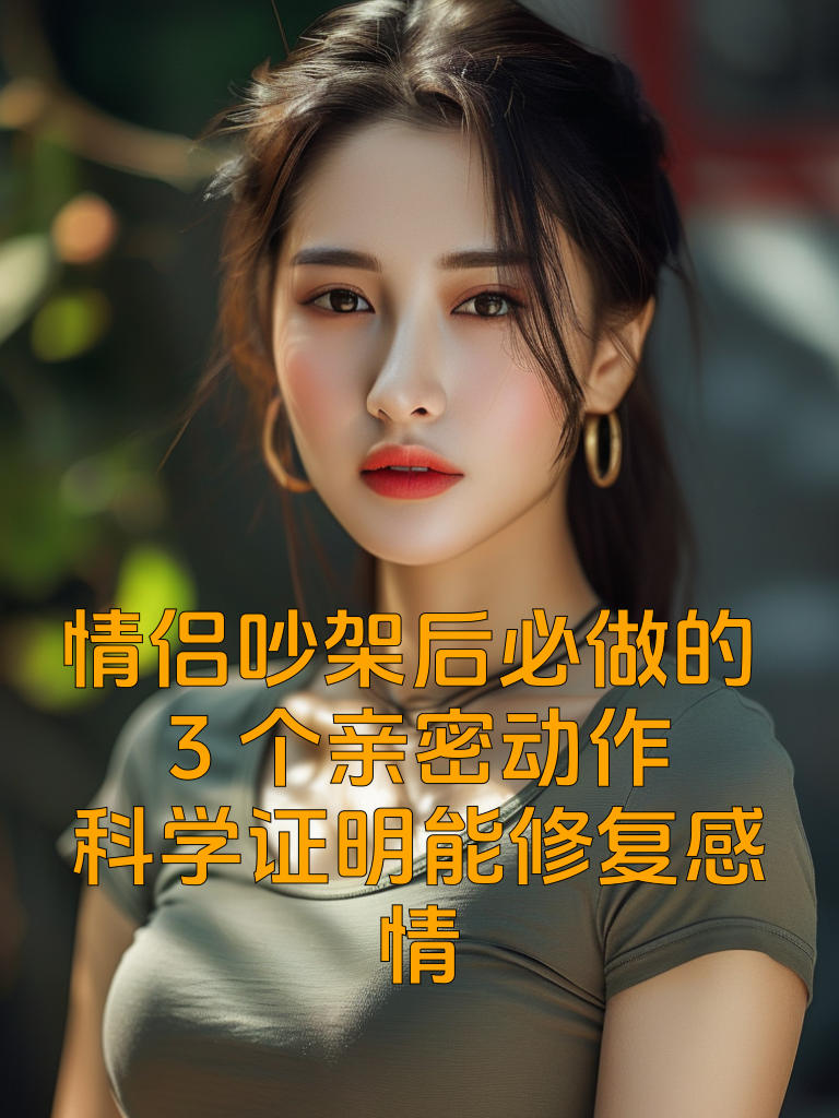 情侣吵架后必做的3个亲密动作：科学证明能修复感情