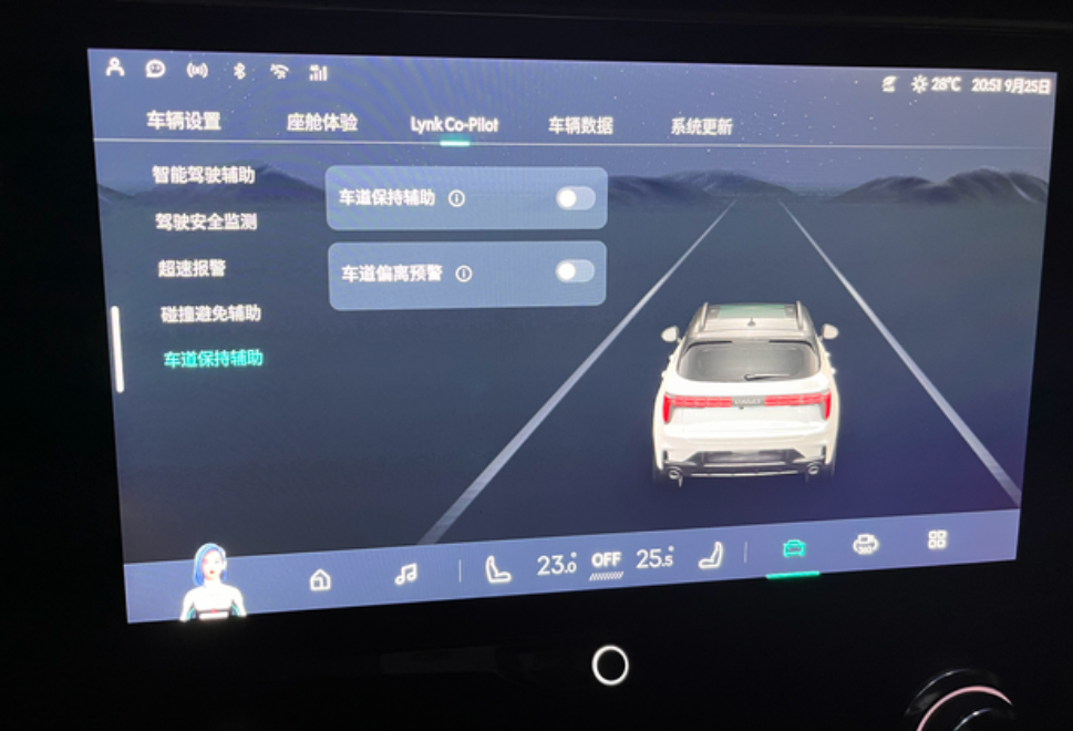 领克01在行驶过程中突然自动往左打方向，当时右边有一辆车超我车，是触发车道辅助了