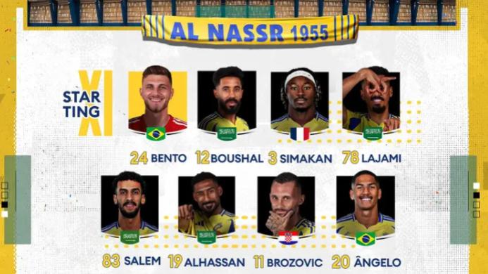 胜利vs拉斯永恒：C罗领衔，杜兰、马内、布罗佐维奇出战