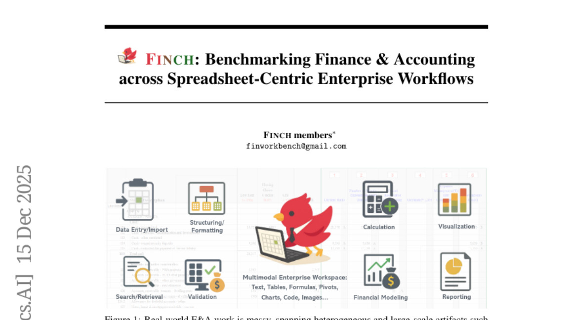 FINCH评测揭示：AI大模型在真实财务任务中表现不佳