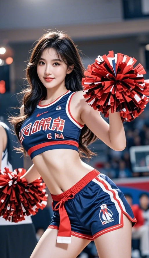 CBA赛场边的美丽使者，球迷颜值与热情并存