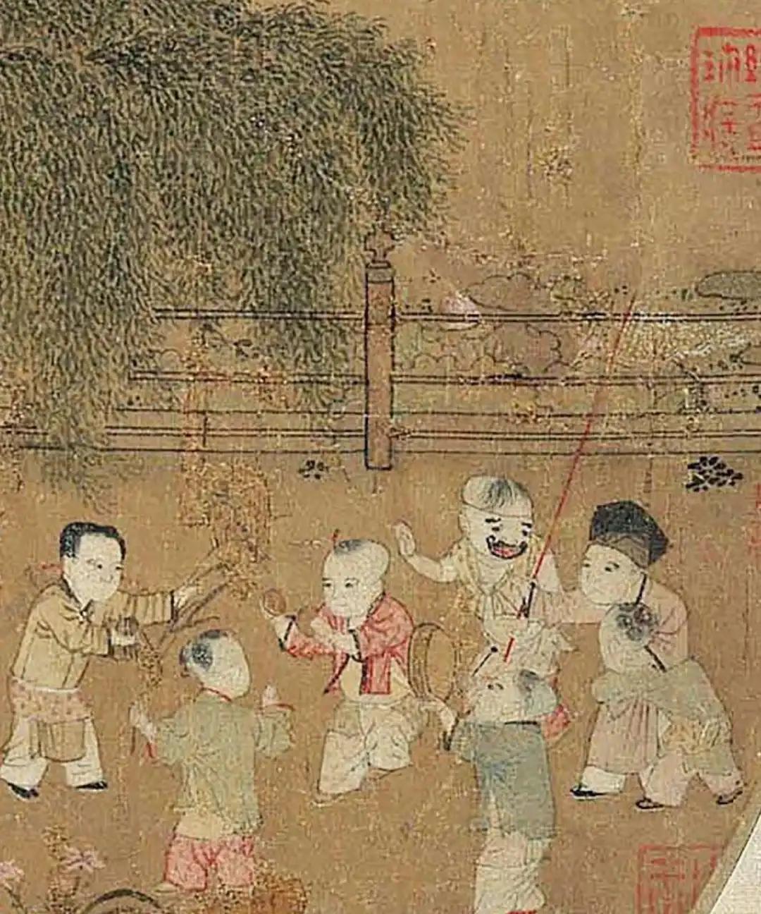 古时没有手机、电影、游戏等娱乐设备，孩子是怎么消解无聊的呢？
提到古人，很多人第