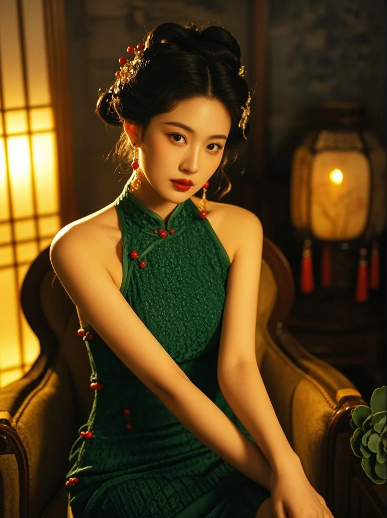 墨韵诗心，镜头中美女晕染出别样风华