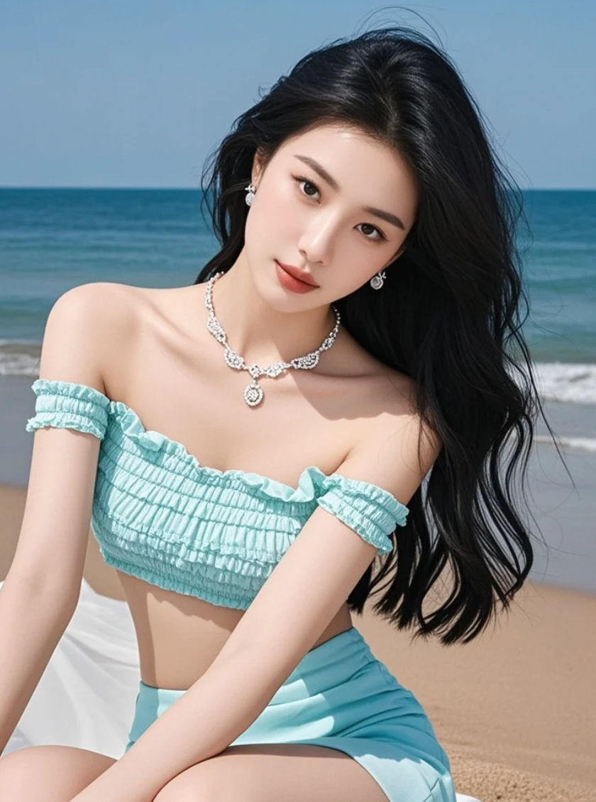海风轻轻吹过，就像你曾经牵我手时那样温柔