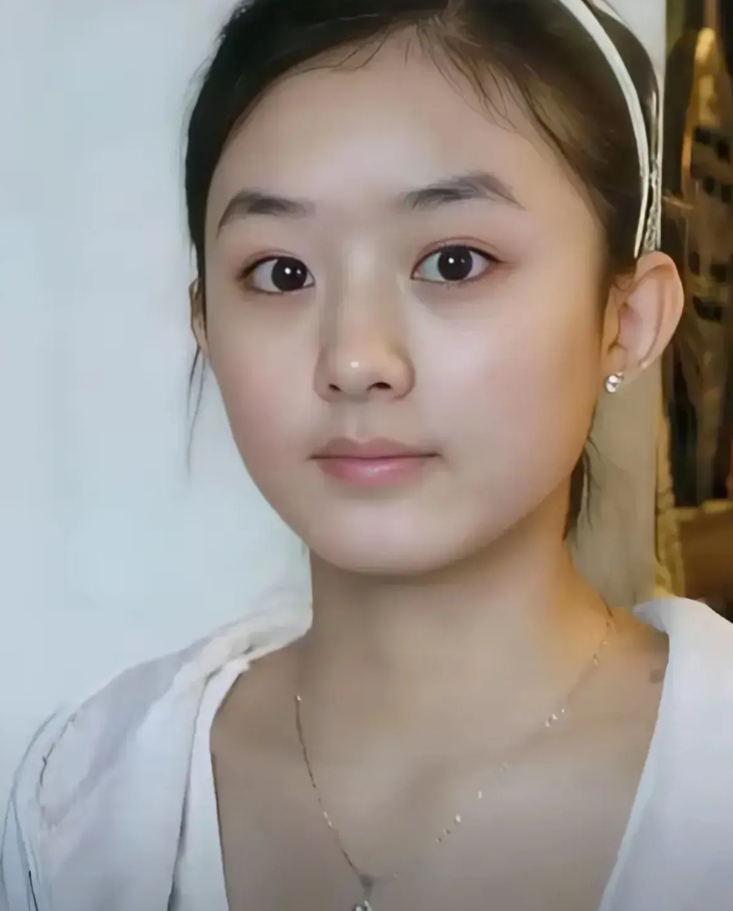 2005年的这张照片，记录着当时毕业于电子信息工程学校空乘专业的赵丽颖。她没去报