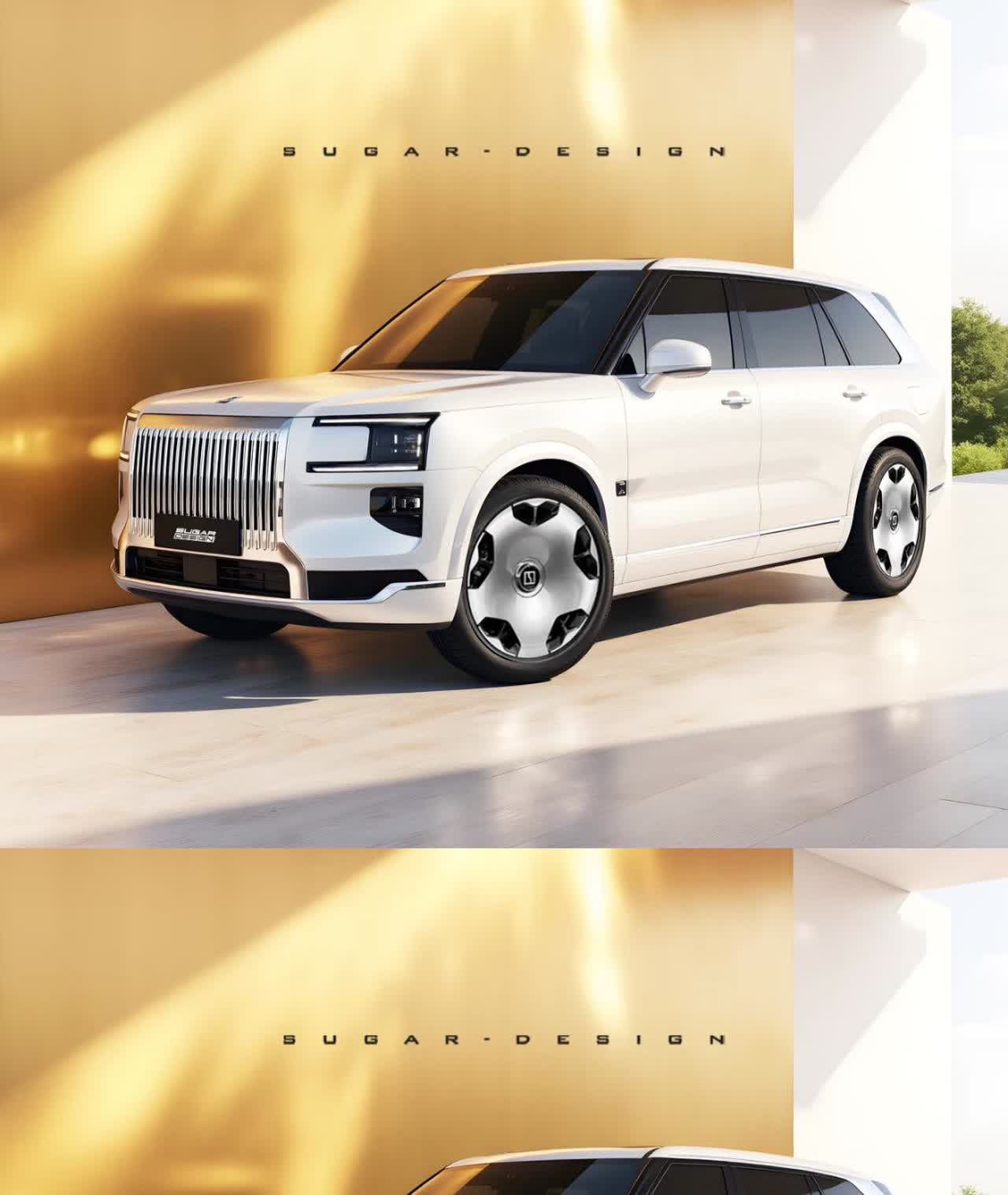 白色 9X 长这样…旗舰 SUV 不像轿车只能黑色，白色也挺好看…
