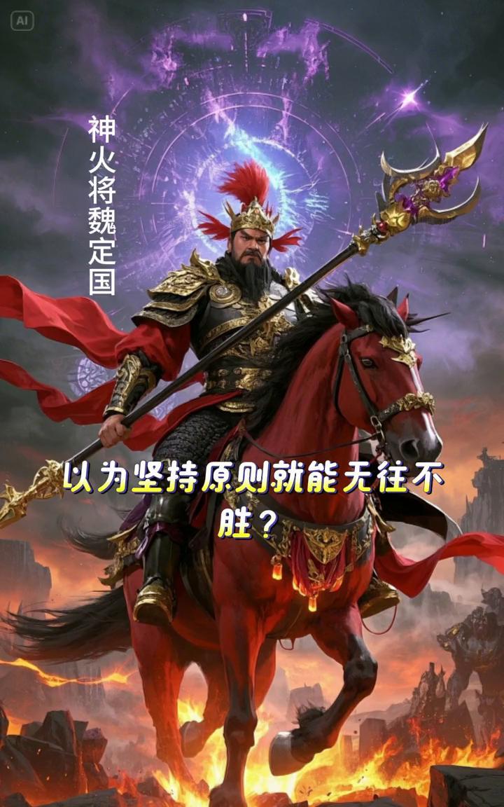 神火将魏定国。
以为坚持原则就能无往不胜？魏定国就是反例！作为"神火将"，他作战