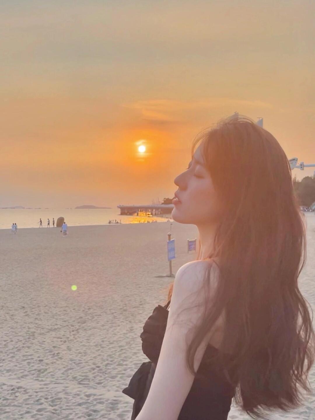 🏜贩卖一份海边绝美落日📍