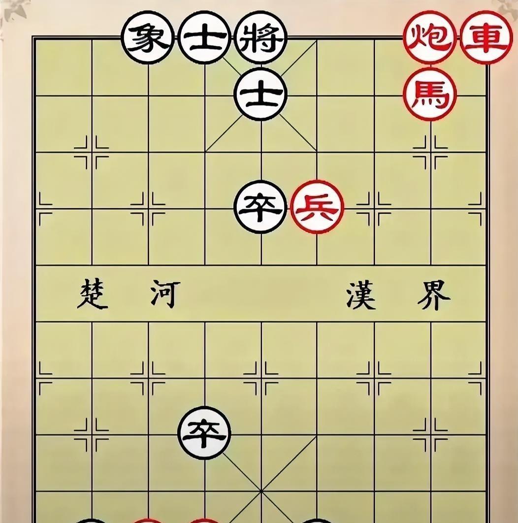这盘残局就象一块试金石，你棋艺功夫的成色如何？一测就知一试则灵。
盘面上黑车吃相