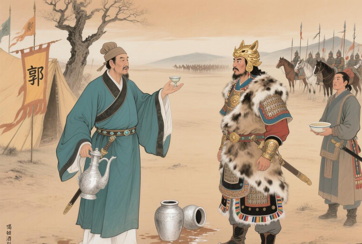 郭子仪单骑喝退吐蕃！带酒壶不带刀，劝可汗 “喝顿酒别打了”，酒量赢战局
唐朝最豪