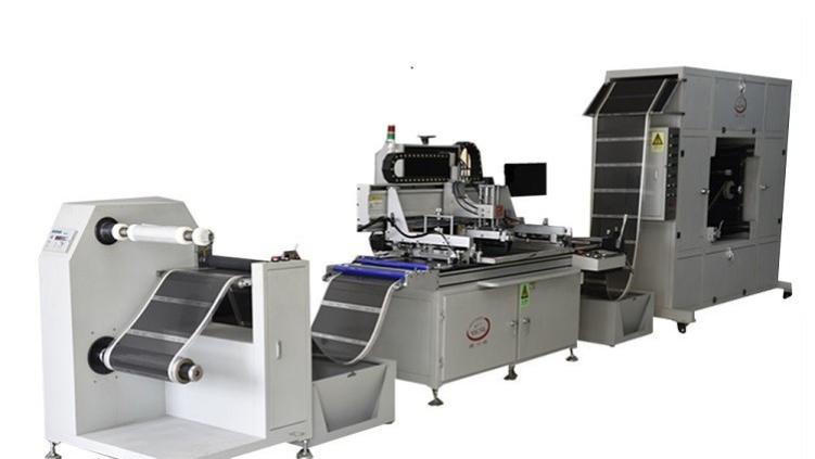 横川崎CCD全自动丝印机, 热转印行业重复套印新选择