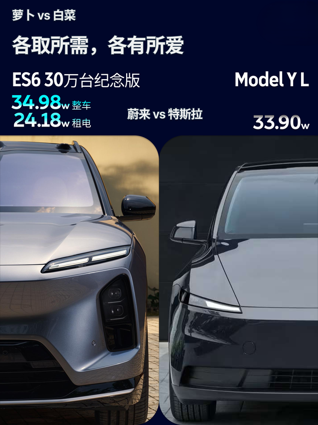 es6和modelyl，这么选最合理
完全不同的驾驶风格，完全不同的产品定义，却