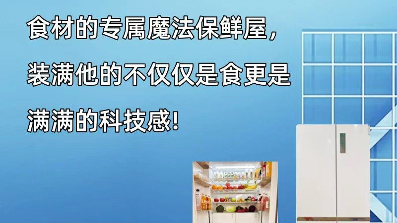 食材的专属魔法保鲜屋，装满他的不仅仅是食物更是满满的科技感!