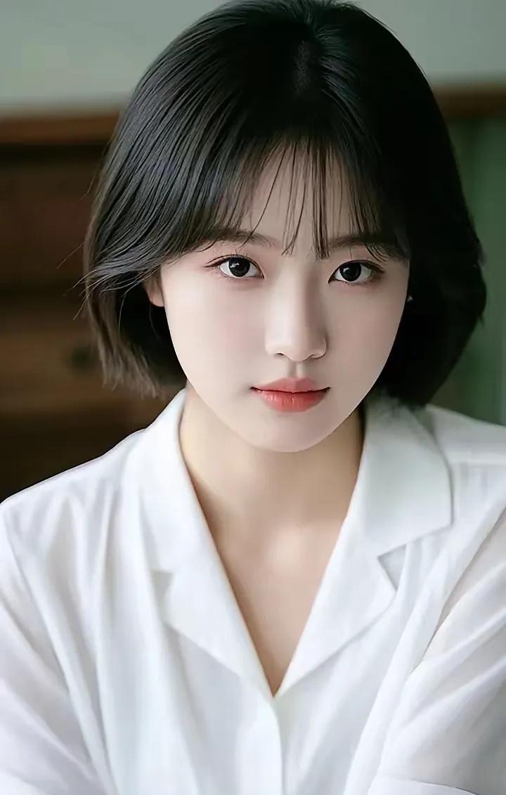 温柔少女风，清新自然，白衬衫的纯净魅力