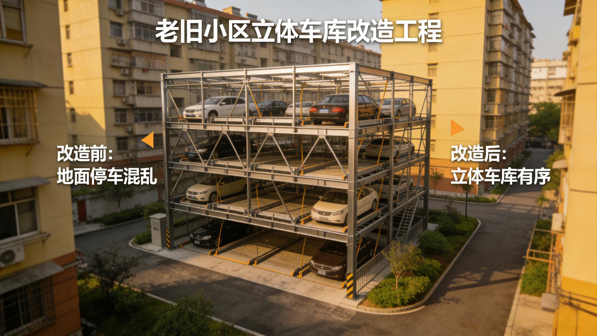 老旧小区立体车库改造施工难点有哪些？