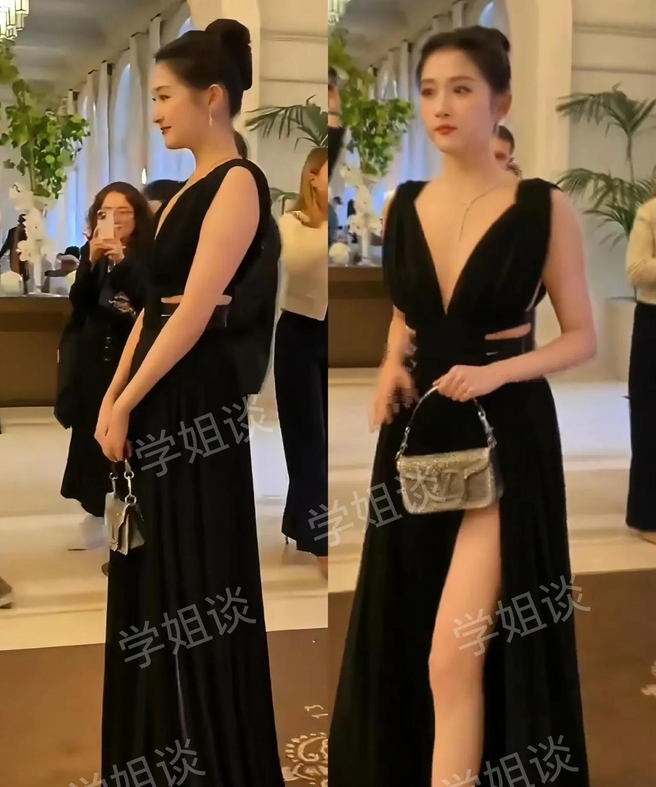 我真后悔以前骂关晓彤长得丑，吐槽她个高得像竹竿，身材差得像搓衣板。
这次参加活动