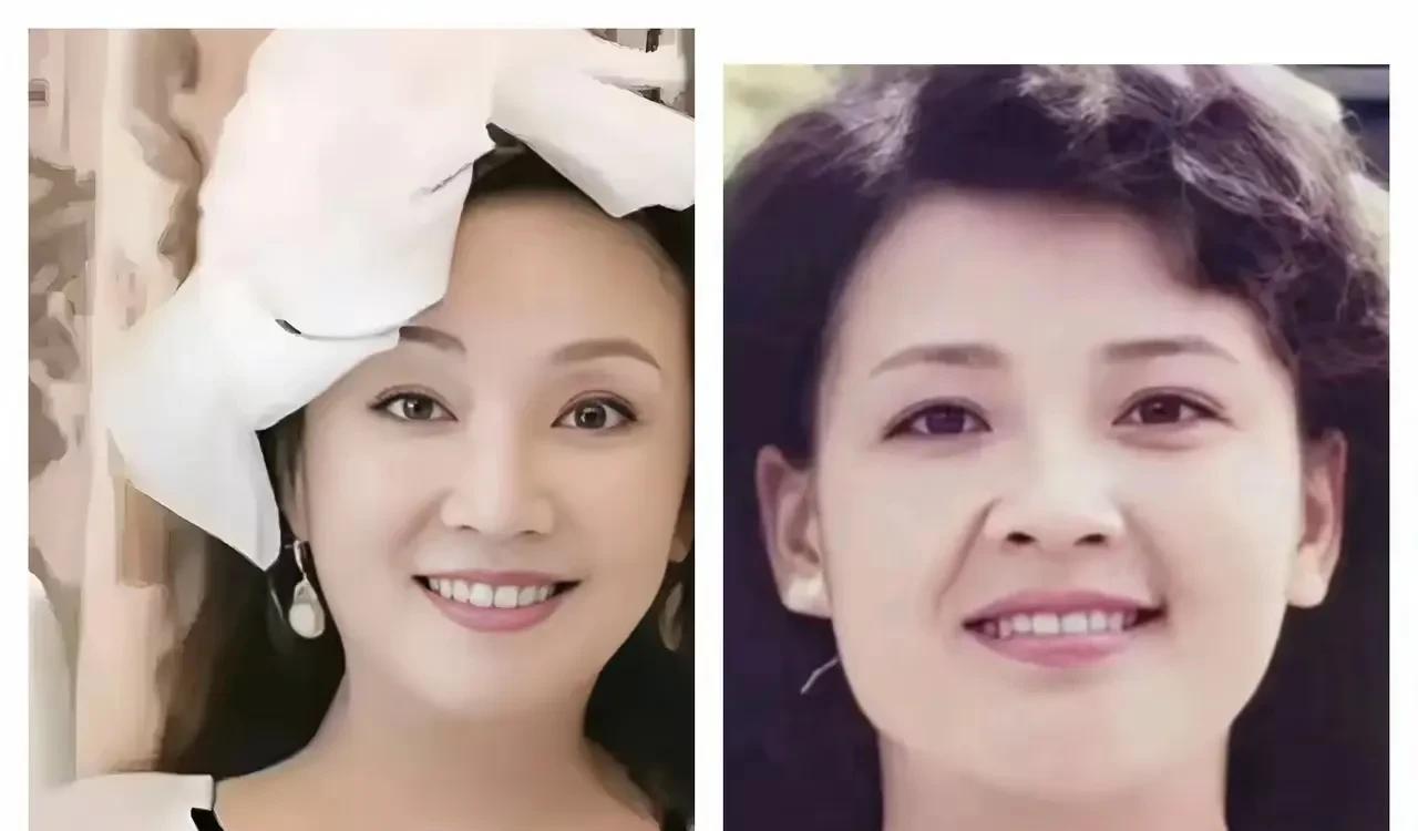 张兰年轻时
是个大美人
国字脸大眼睛
身材高挑又漂亮
S妈也不遑多让
一袭婚纱照