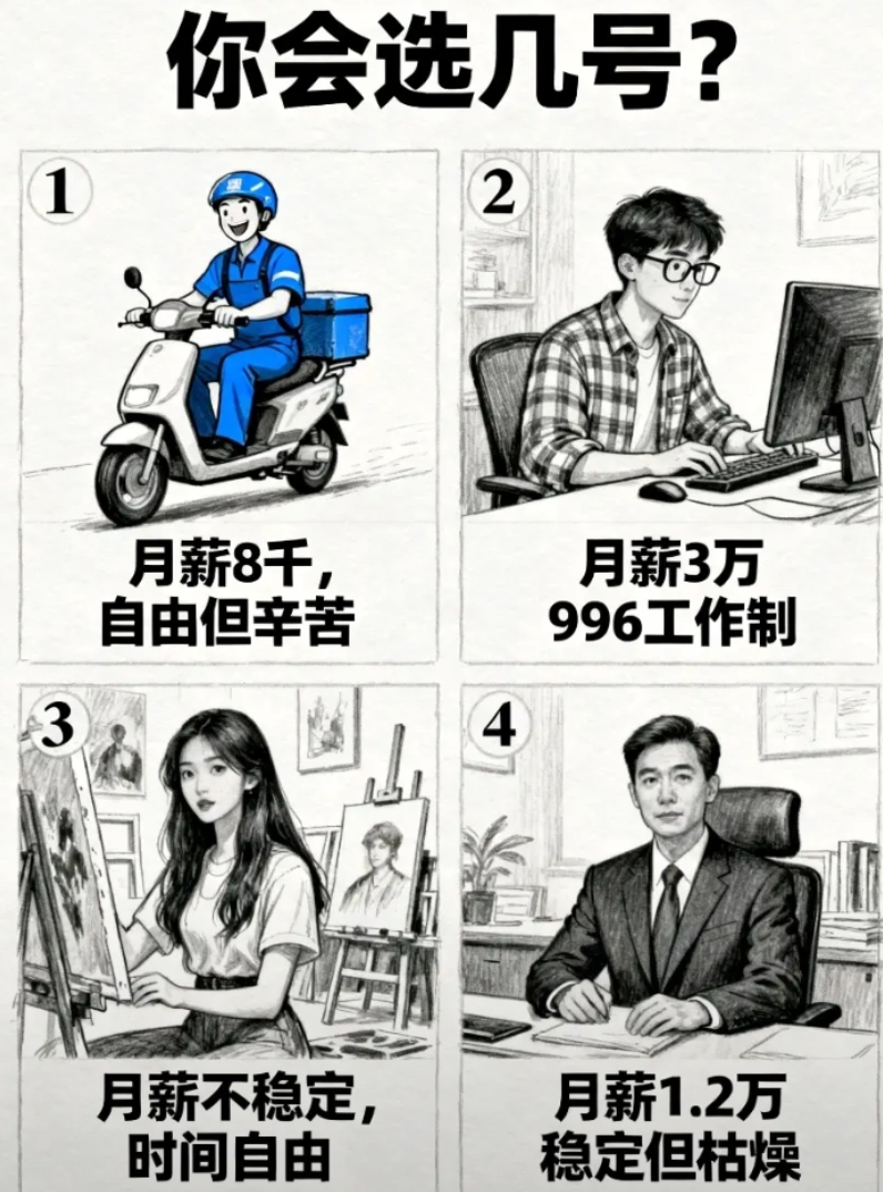 你会选择哪种工作