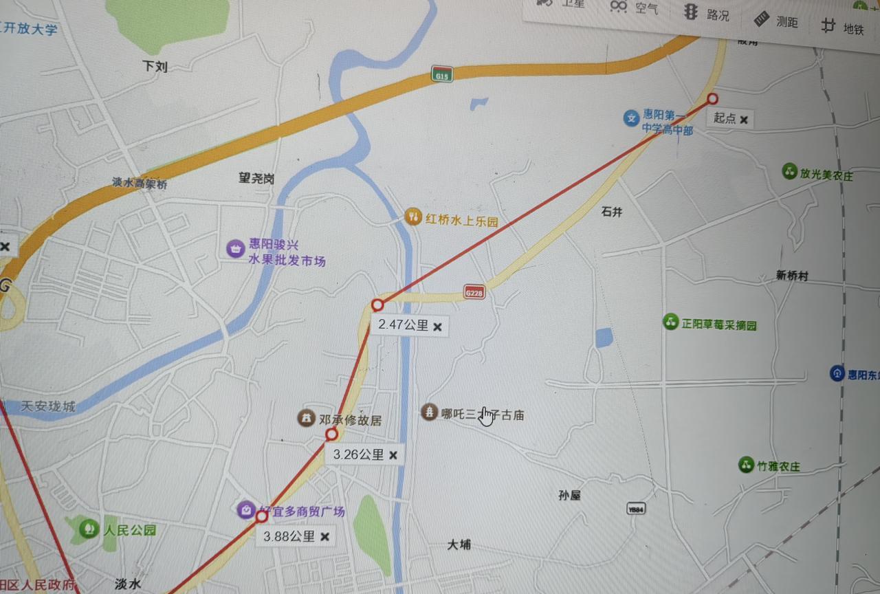 惠州地铁惠深线自制规划图
线路名称：惠州地铁深惠线
起止点：陂角-沙田
站点数量