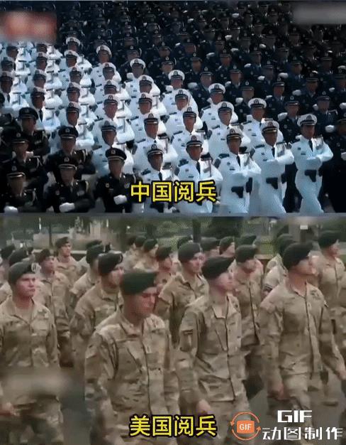老美这四六步走的，主打一个松弛感……
快别比了。这么比下去，特朗普下一次就没法搞