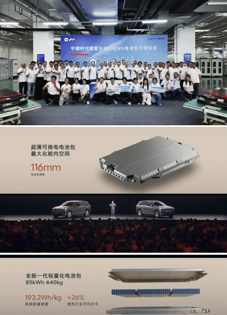 乐道宁德时代的85度电池包来了
这波乐道L90确实火爆
中创新航电芯的85度电池