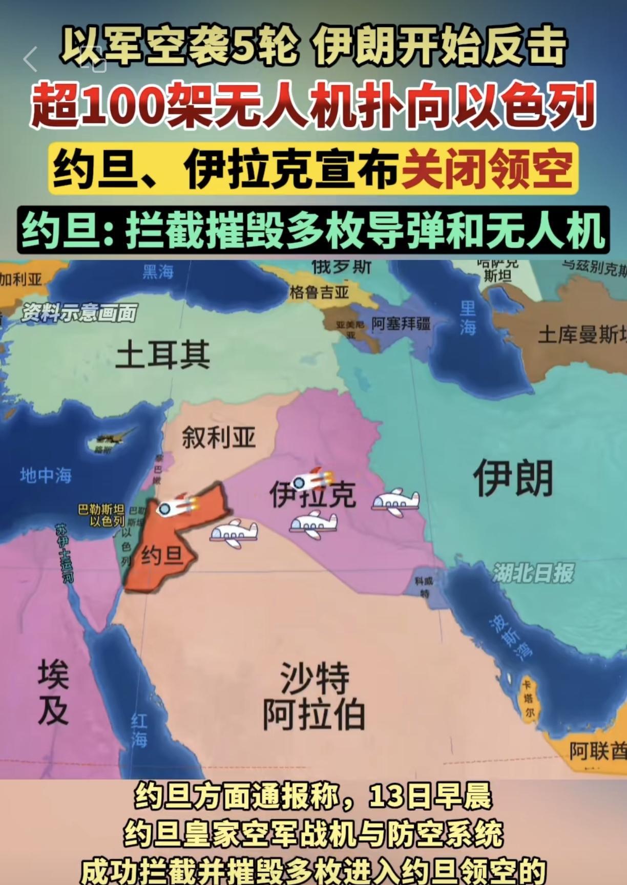 【以色列伊朗对轰！伊拉克关闭领空有用吗？】
以色列和伊朗又打起来了，虽然烈度还没