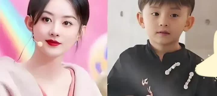 女明星Vs儿子对比图，嘎嘎的美[赞]
赵丽颖母子，董洁母子，胡可母子，蒋勤勤母
