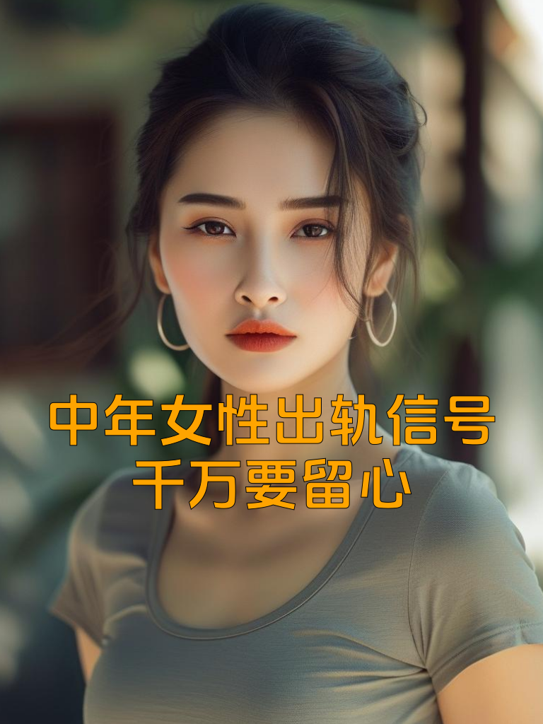 中年女性出轨信号，千万要留心