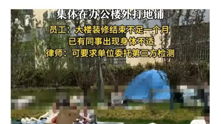 南京软通动力员工疑因甲醛超标问题逃离工位！