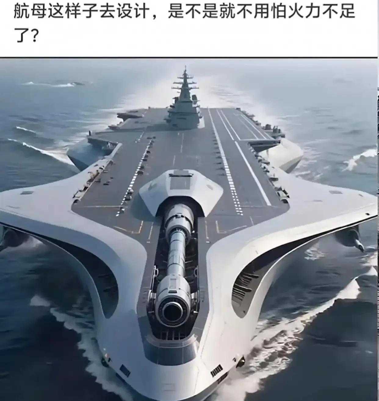 把航母设计成这样？你这是战列舰，不是航空母舰！
航母的全称是“航空母舰”，所以在