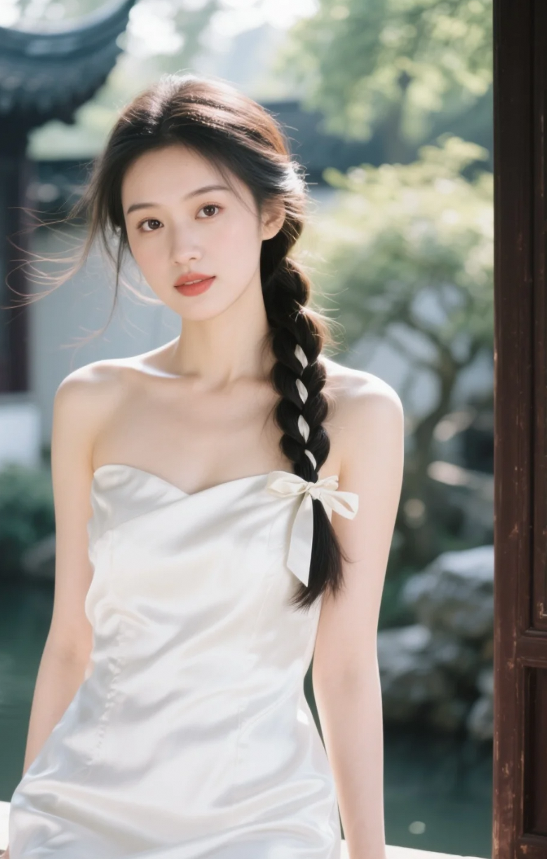 真实风格，18岁的她散发着自然魅力