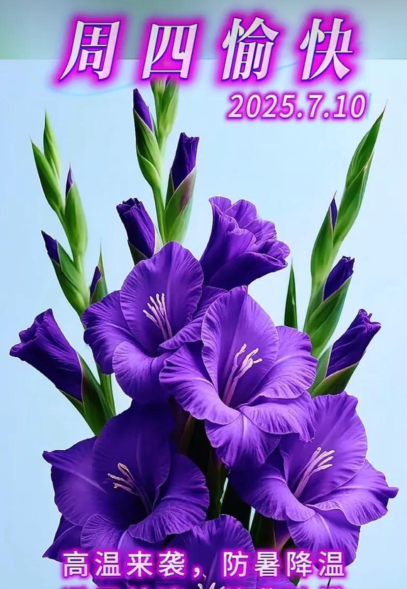 周四愉快，7月10日，健康快乐每一天！