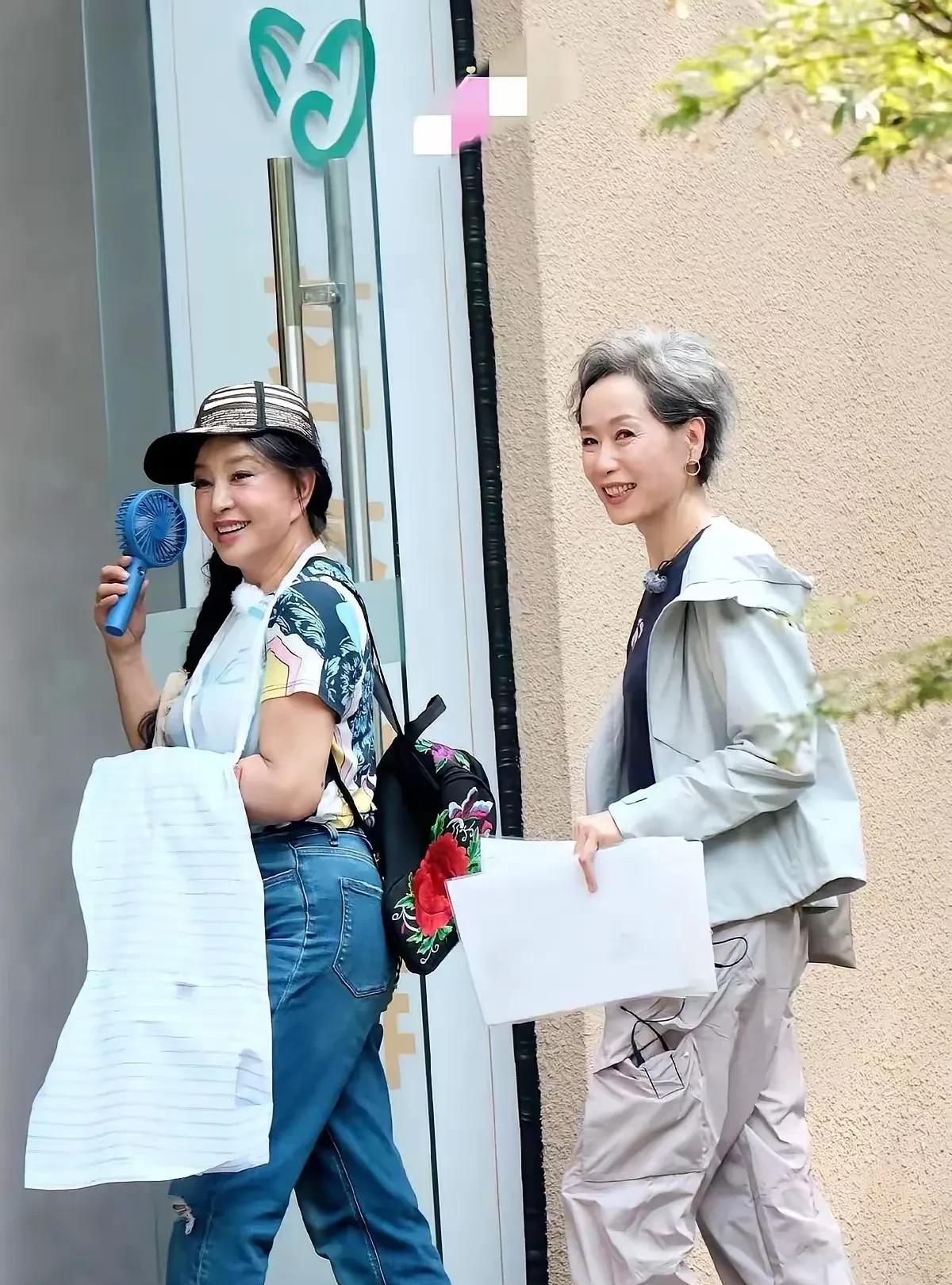 白发的叶童，永远生机勃勃的刘晓庆，是上了年纪的女人最好的状态！心态好，坦然面对衰