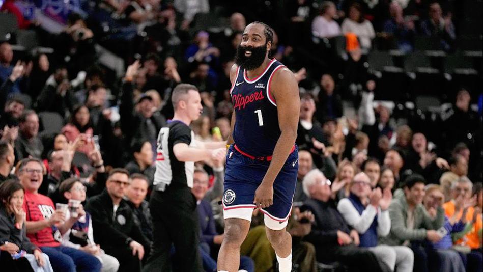 历史第九！哈登得分超奥尼尔，联手战神卡，快船3连胜直逼附加赛