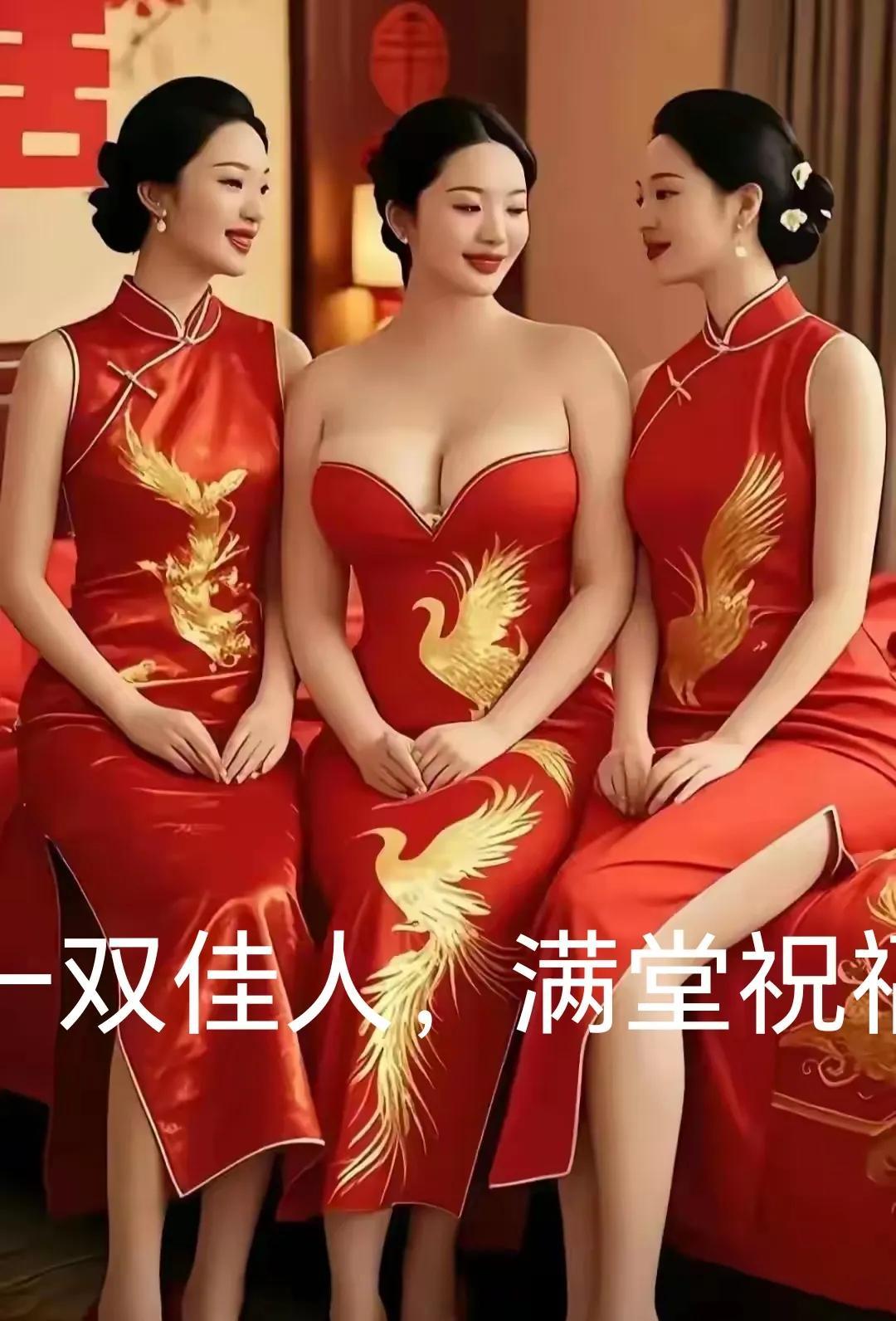 漂亮新娘，完美动人，漂亮伴娘。美如天仙。赏心悦目，愉悦心情，人间极品了。