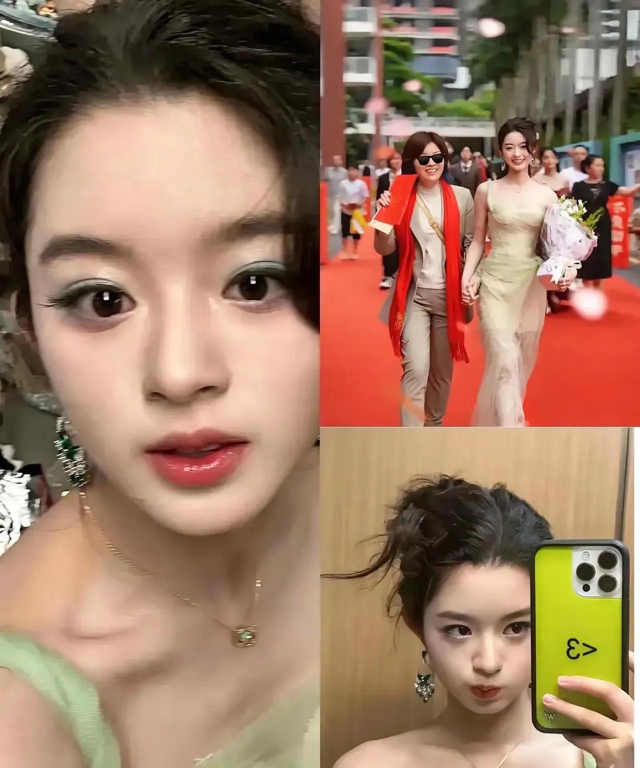 黄杨钿甜这个刚十八岁的小演员，拍几部戏都是配角，佩戴230万的耳环真是炫富。
很