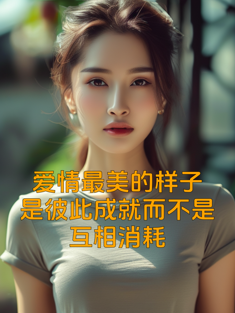 爱情最美的样子，是彼此成就而不是互相消耗