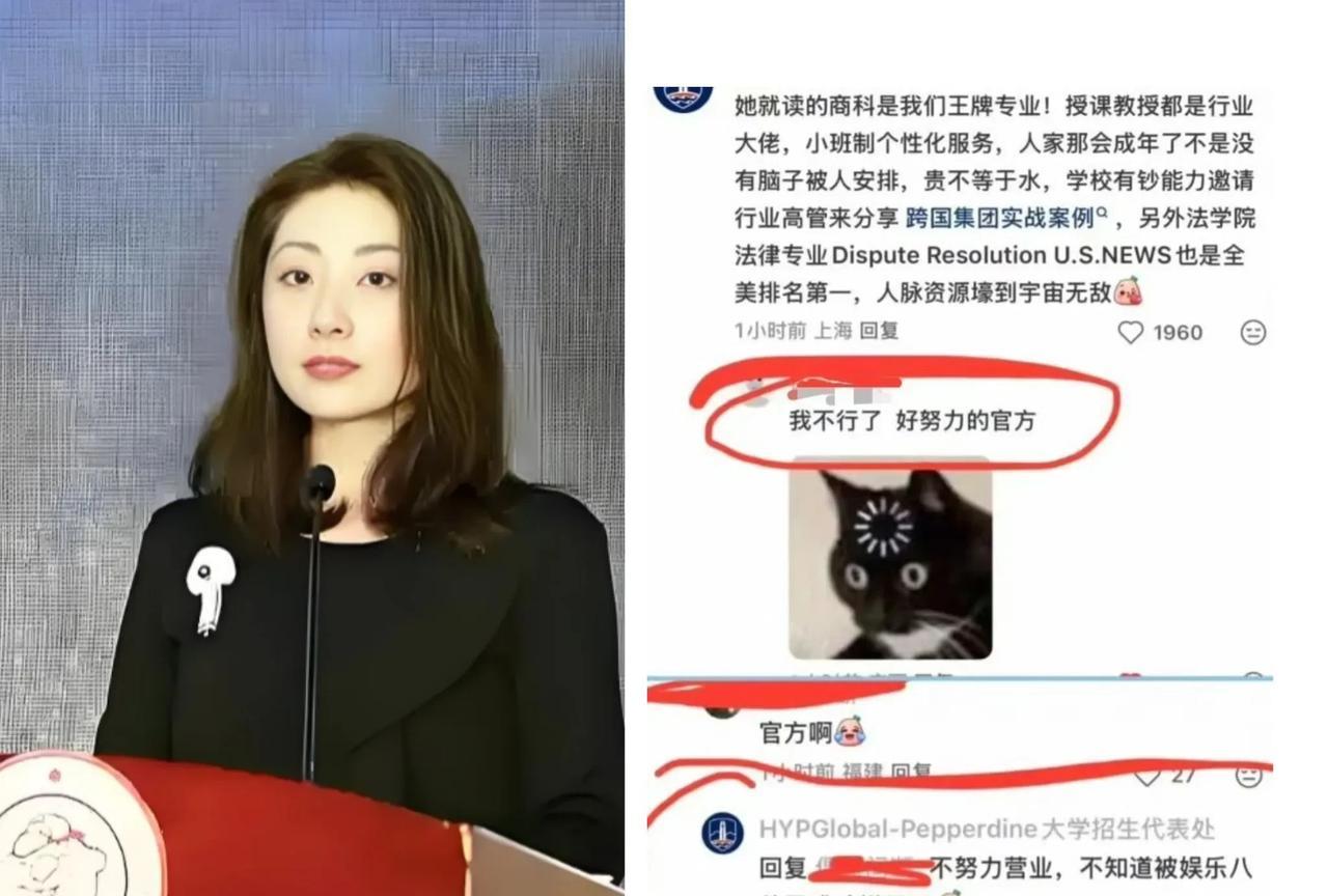 因宗馥莉遗产纠纷事件，被质疑为“富二代快乐大学”的佩伯代因大学主动从两方面辟谣: