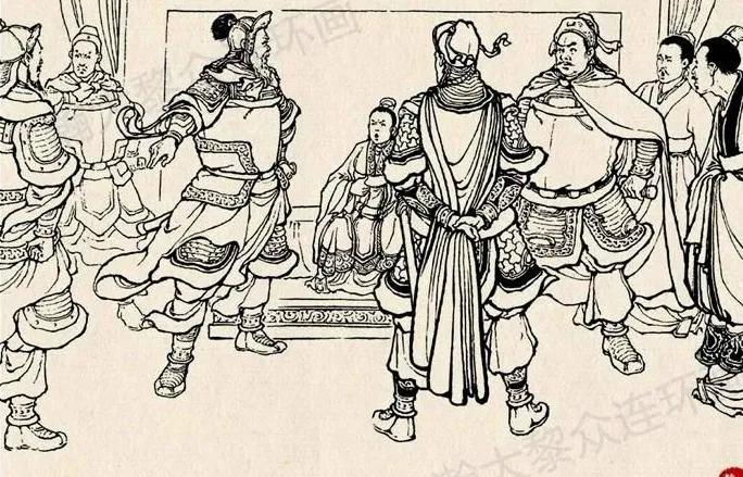 曹操令刘琮到樊城见他，刘琮胆小不敢去。老将军献计，说主公既然降曹，曹必不防备，待