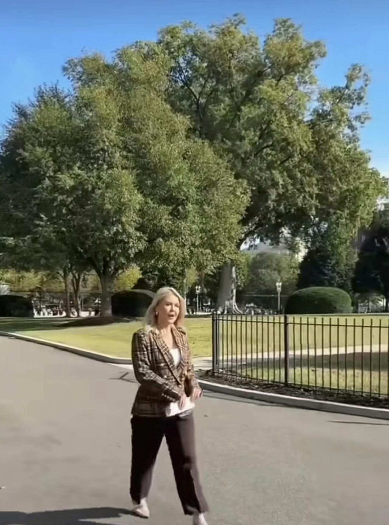 卡罗琳，美国白宫发言人，特朗普总统的个人专职代言人。
就是这么一个形象和长相都普