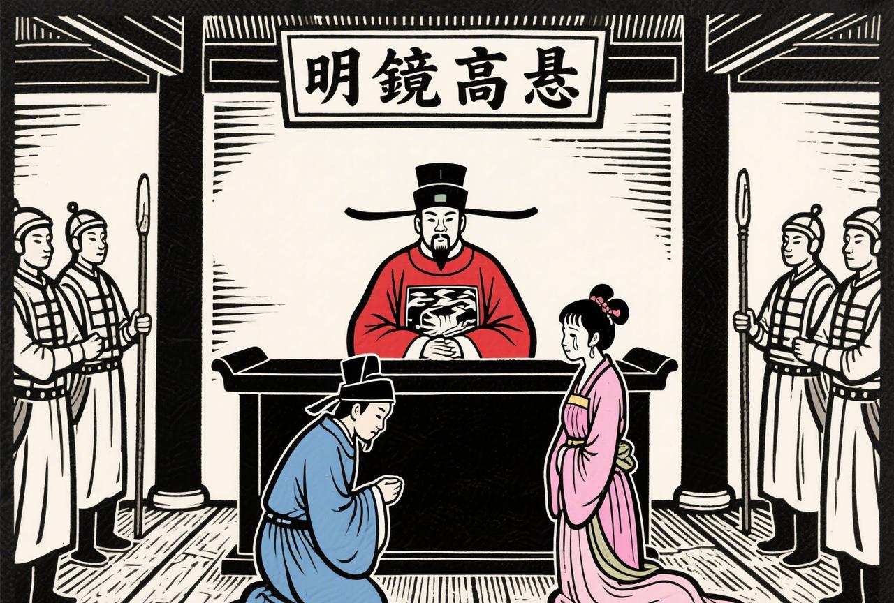 一个书生和一户商家为邻；
商家有个痴呆儿子，花大价钱为他娶了妻，媳妇如花似玉，但